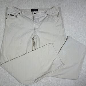 Brax Men 40x34 Cream Carlos Feel Good 5 Pocket Straight Leg Pants Soft Casual